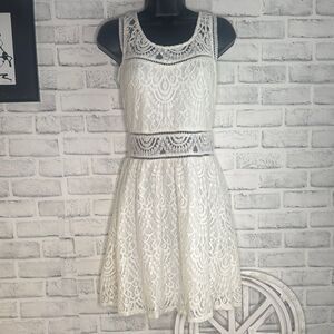 Three Pink Hearts Trixxi White Lace Dress, Fairy Dress Size XS